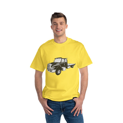 Flatbed Tow Truck Men's Short-Sleeve Crewneck Tee