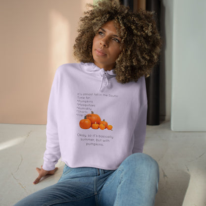 Fall In The South Women's Crop Hoodie