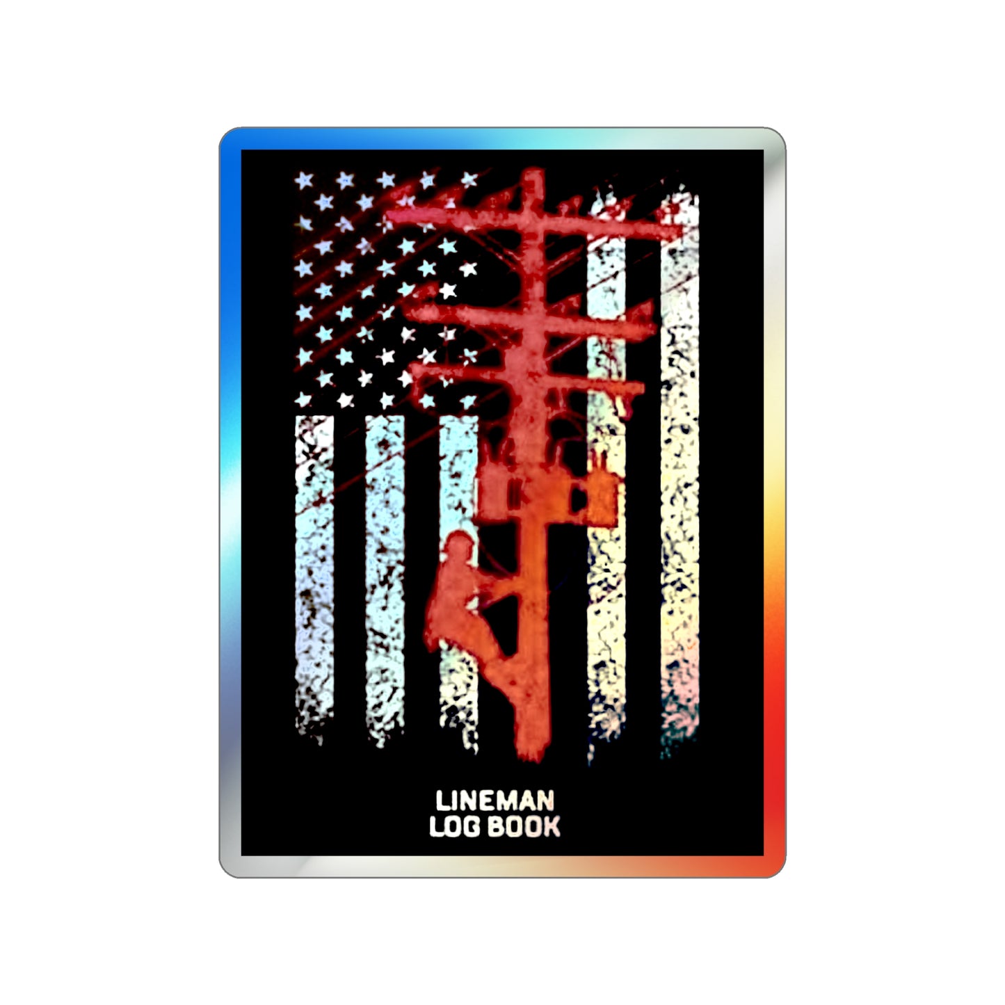 Lineman Holographic Sticker