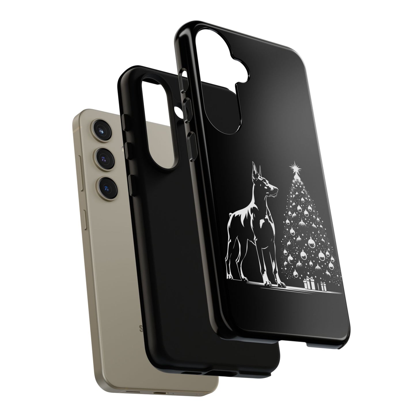 Doberman Christmas Tree Samsung Case