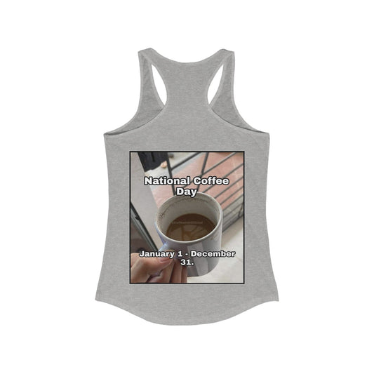 National Coffee Day Women's Racerback Tank