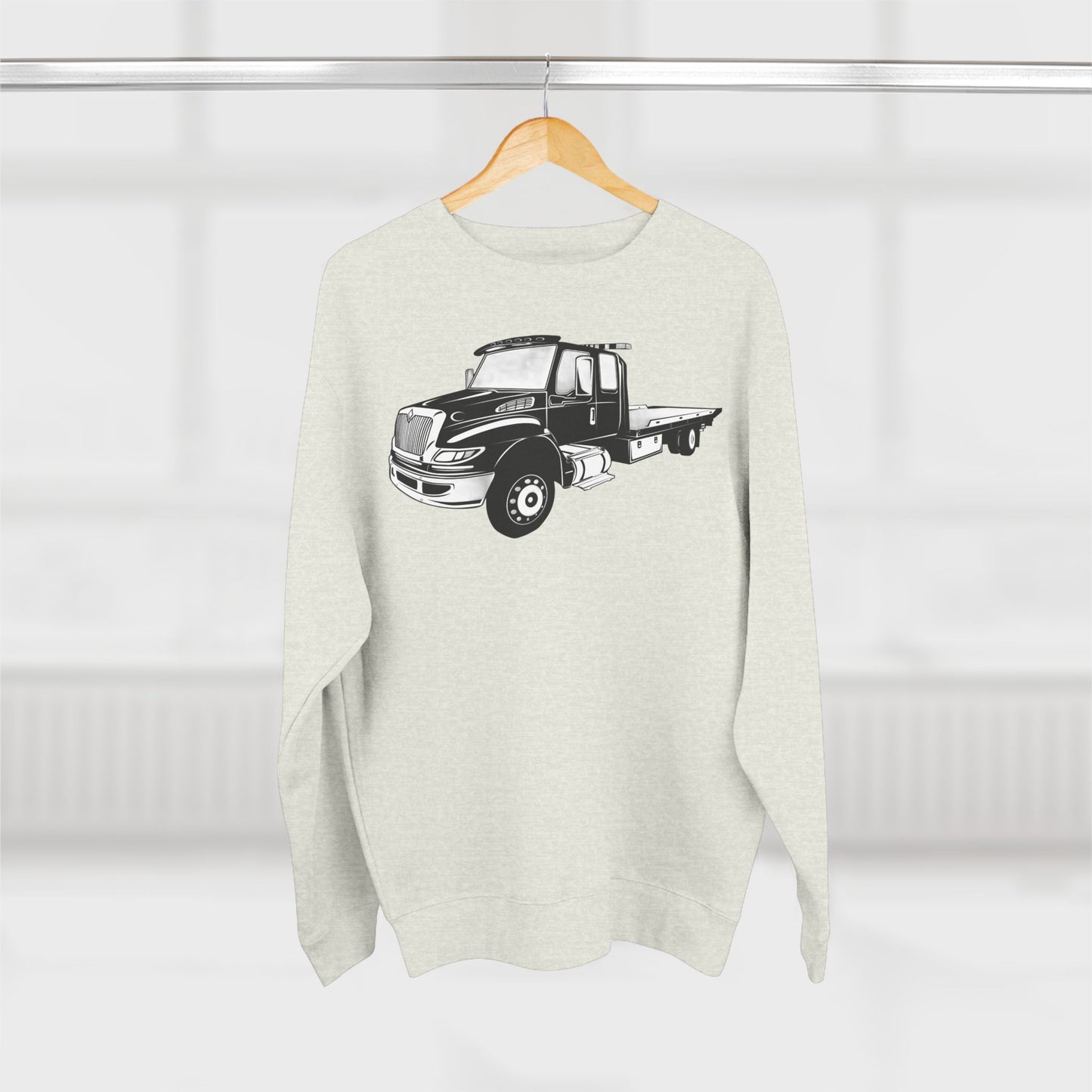Flatbed Tow Truck Unisex Crewneck Sweatshirt