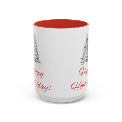 Happy Howl-idays 2-Tone Coffee Mug