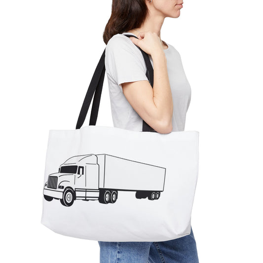 Semi Truck Weekender Tote Bag