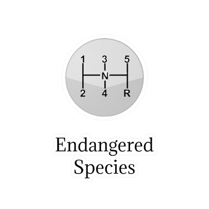 Endangered Species Vinyl Decal