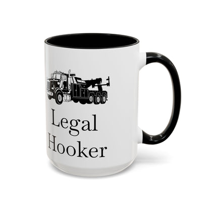 Legal H**ker Heavy Tow Truck 2-Tone Coffee Mug