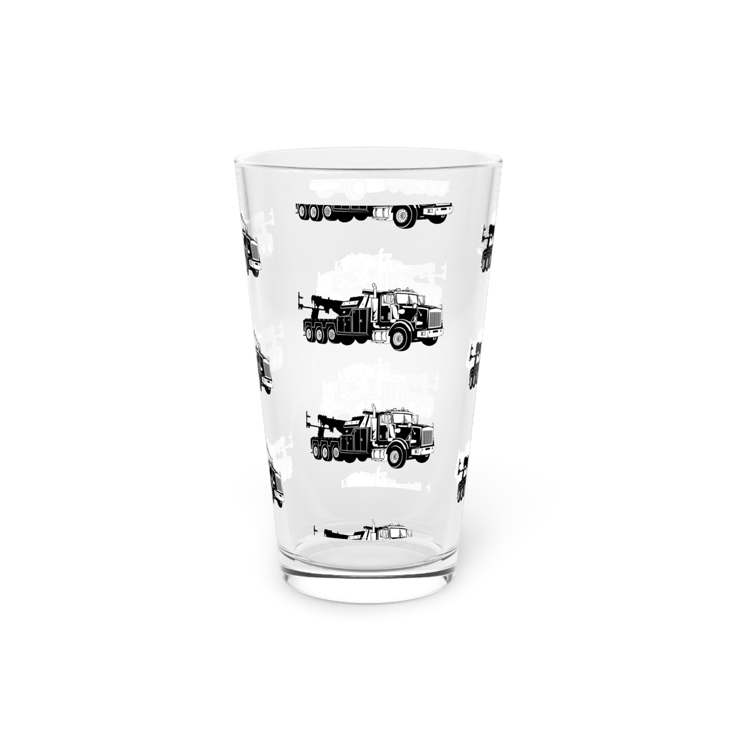 Heavy Tow Truck Drinking Glass