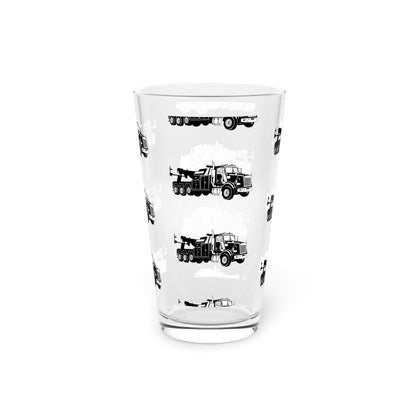 Heavy Tow Truck Drinking Glass