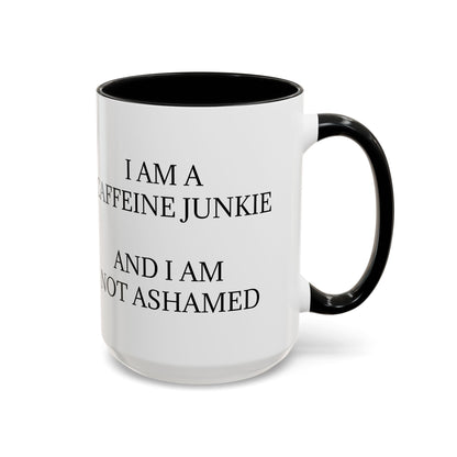 Caffeine Junkie 2-Tone Coffee Mug