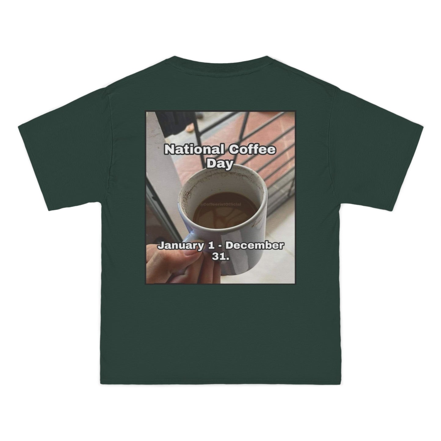 National Coffee Day Men's Short-Sleeve Crewneck Tee
