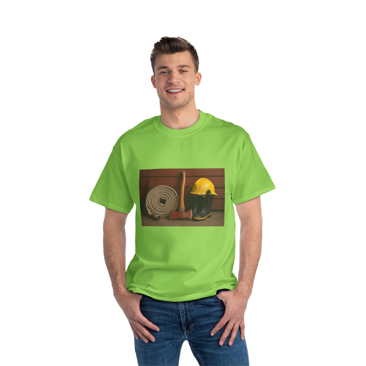 Fire/Rescue Appreciation Men's Short-Sleeve Crewneck Tee