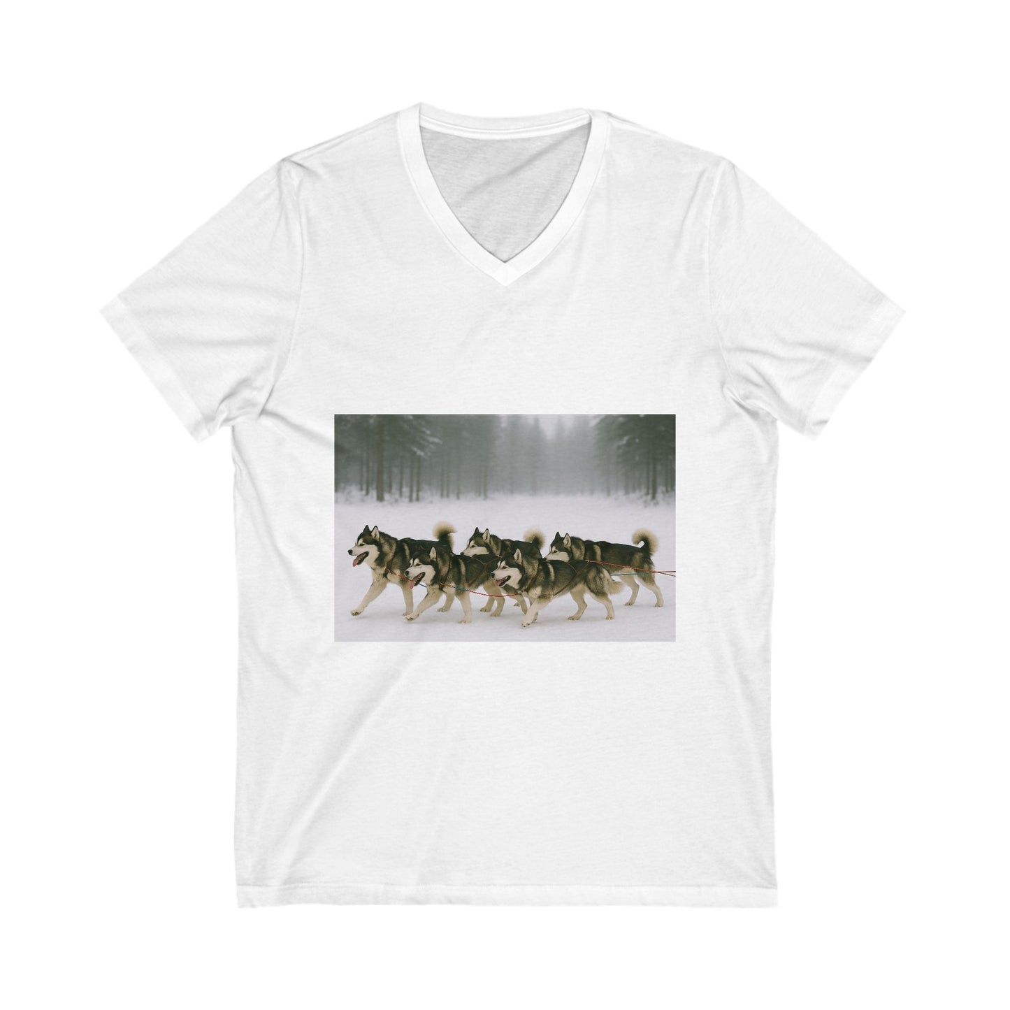 Mush On Unisex Short Sleeve V-Neck Tee