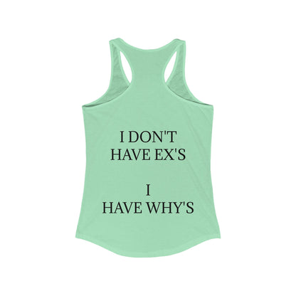 X's And Y's Women's Racerback Tank