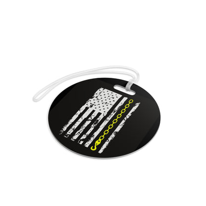 Thin Yellow Line Luggage Tag