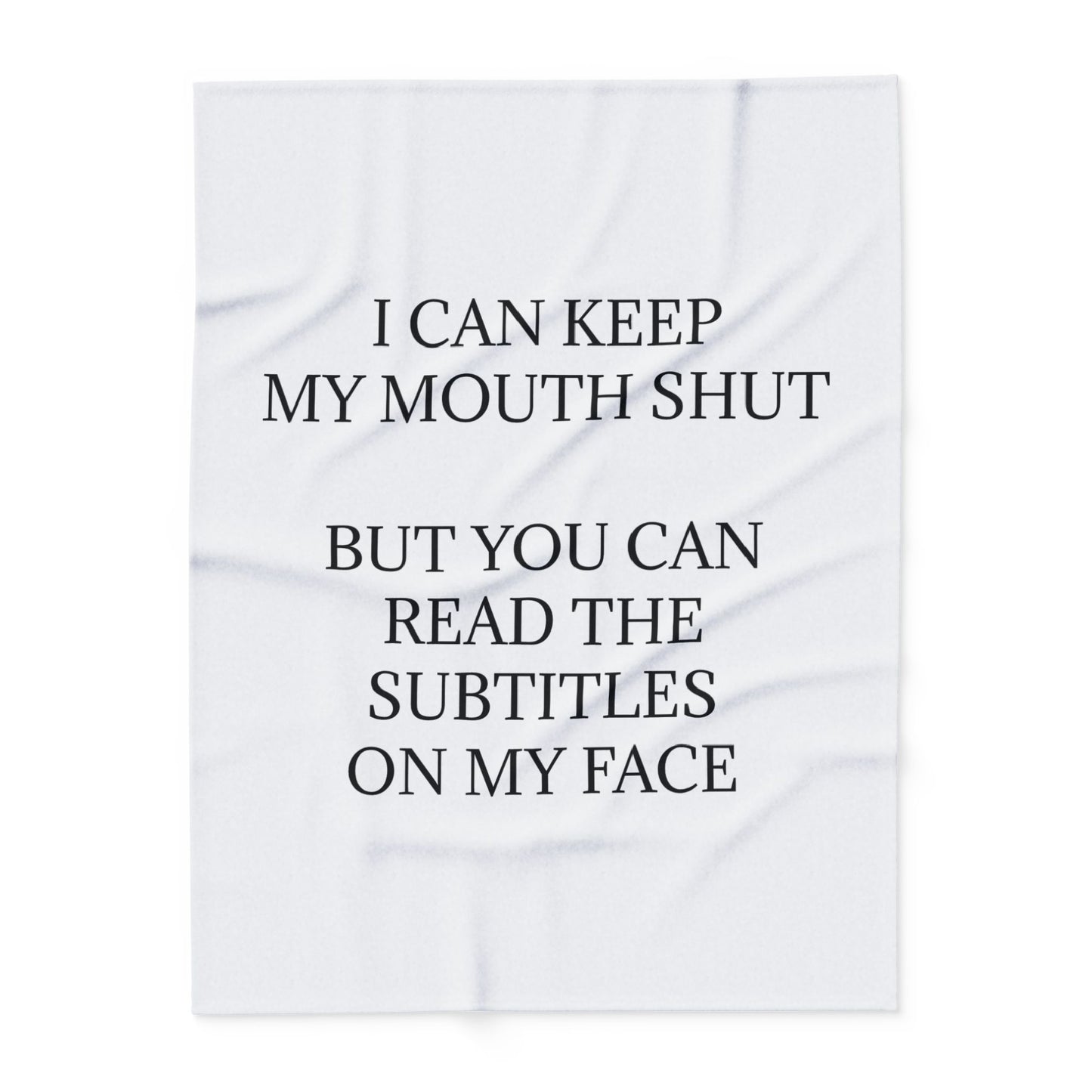Subtitles Arctic Fleece Blanket