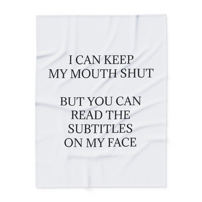 Subtitles Arctic Fleece Blanket