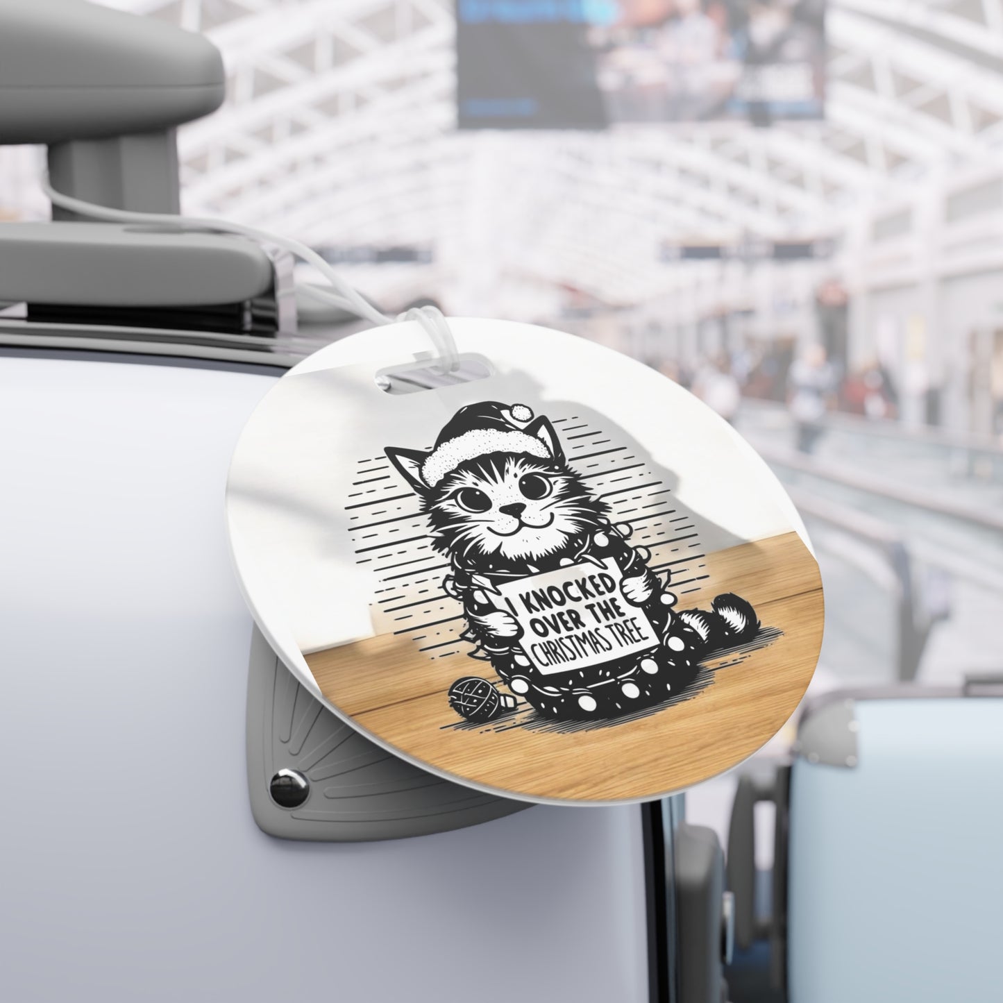 Naughty Cat Luggage Tag
