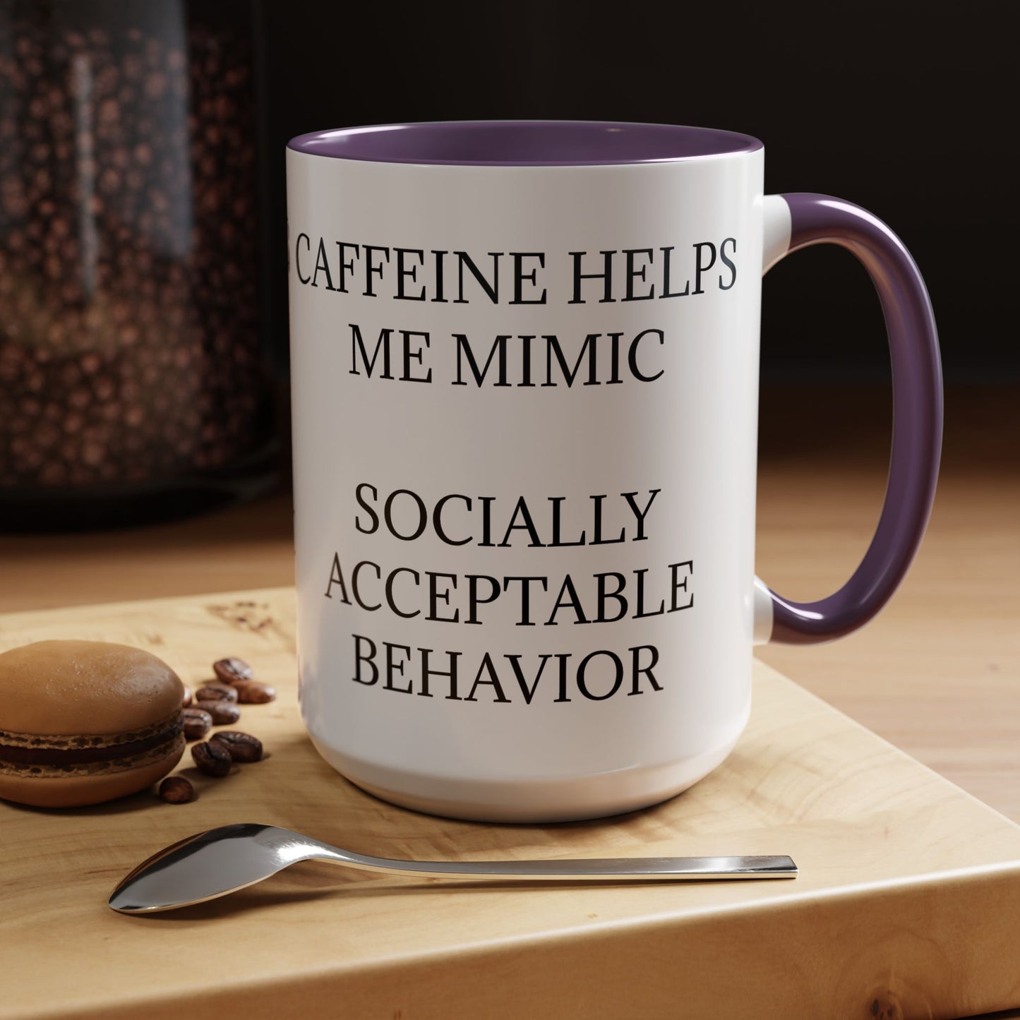 Socially Acceptable 2-Tone Coffee Mug
