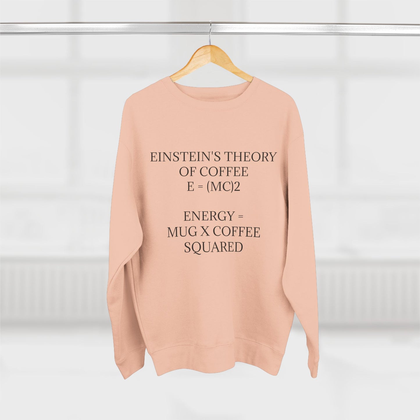 Einstein's Theory Of Coffee Unisex Crewneck Sweatshirt