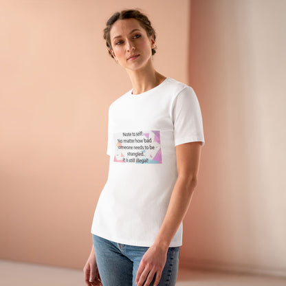 Note To Self Women's Short Sleeve Crewneck Tee