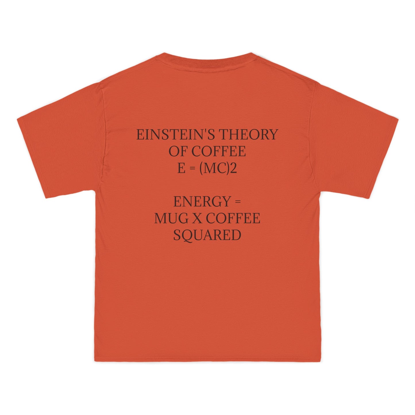 Einstein's Theory Of Coffee Men's Short-Sleeve Crewneck Tee
