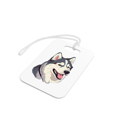 Malamute Head Luggage Tag