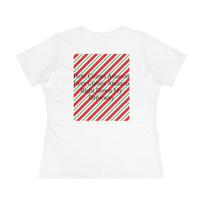 Here Comes Amazon Women's Short Sleeve Crewneck Tee