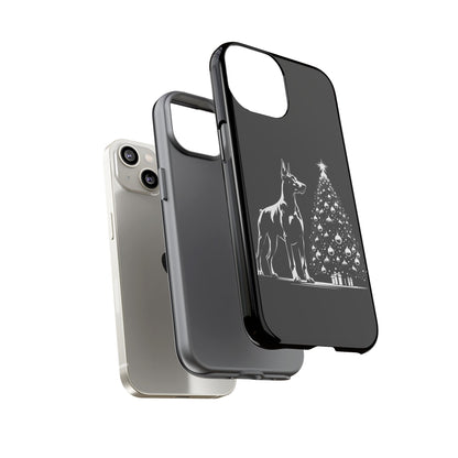 Doberman Christmas Tree iPhone Case