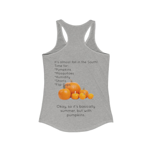 Fall In The South Women's Racerback Tank