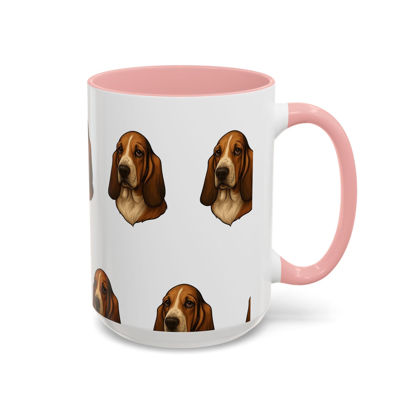 Basset Hound Head 2-Tone Coffee Mug
