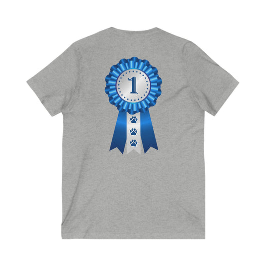 Show Ribbon Unisex Short Sleeve V-Neck Tee