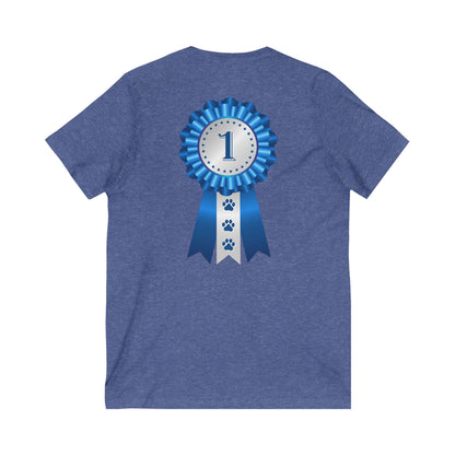 Show Ribbon Unisex Short Sleeve V-Neck Tee