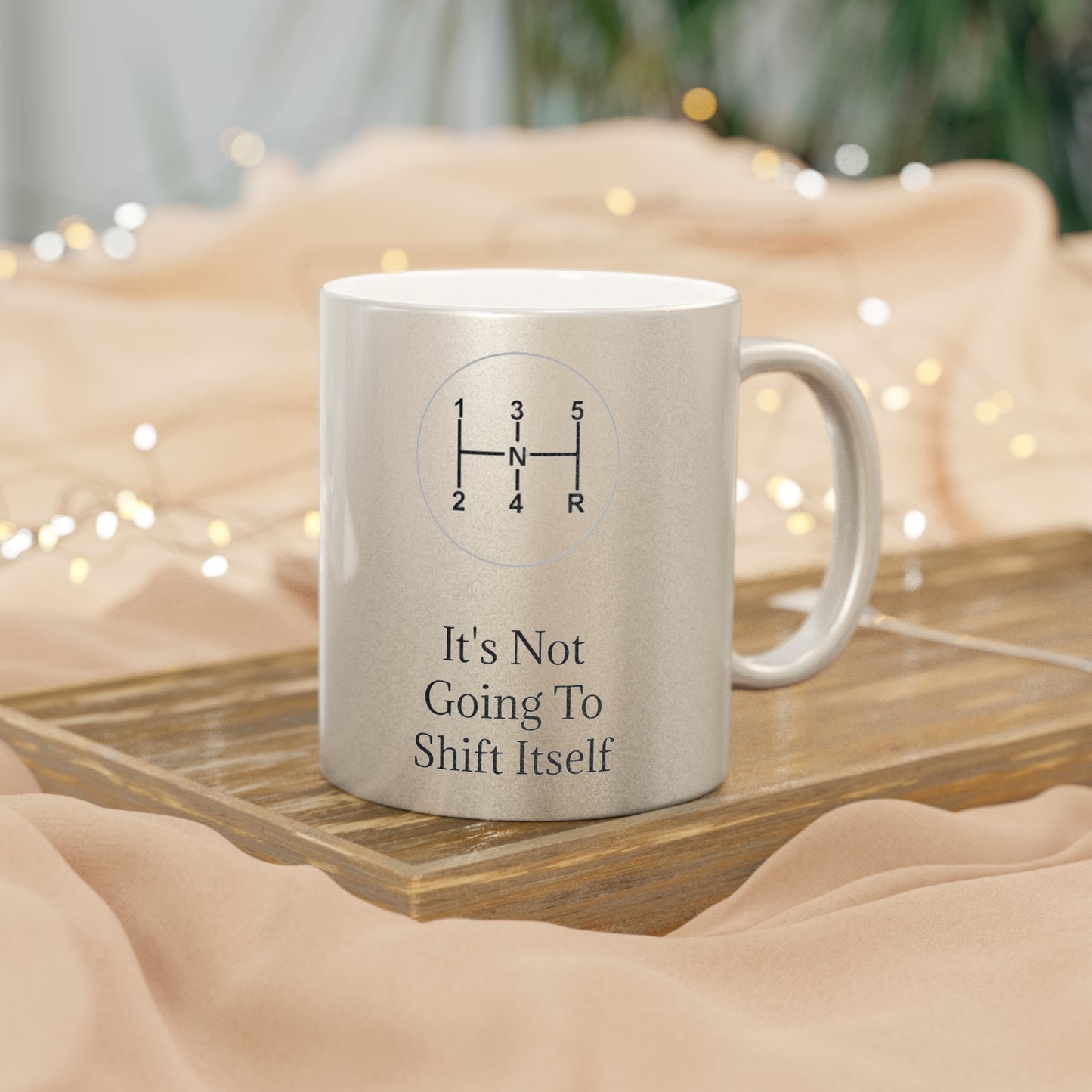 Shift Itself Metallic Coffee Mug