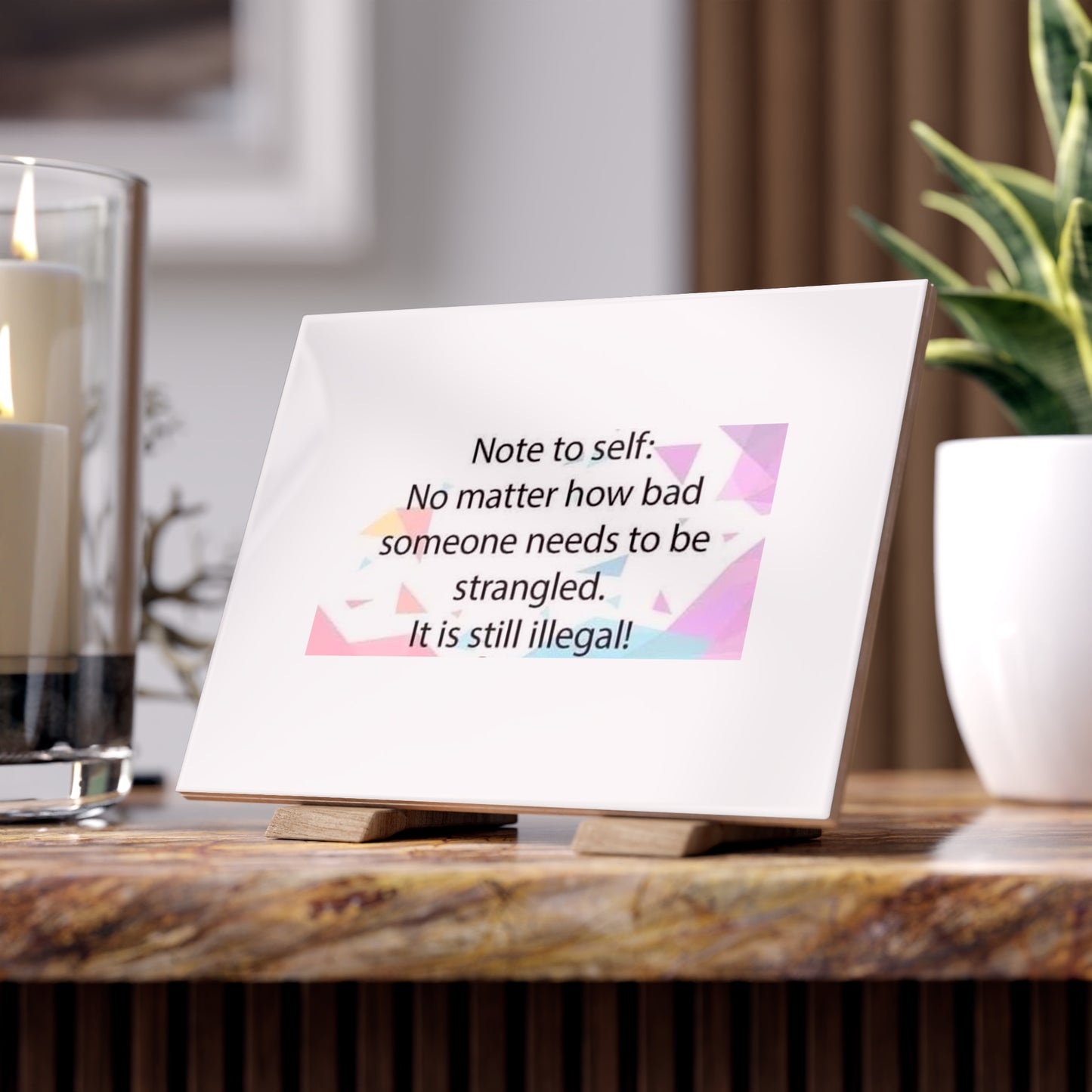 Note To Self Ceramic Photo Tile