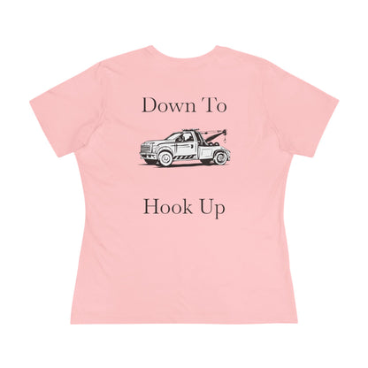 Down To Hook Up Women's Short Sleeve Crewneck Tee