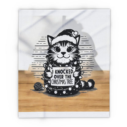 Naughty Cat Arctic Fleece Blanket