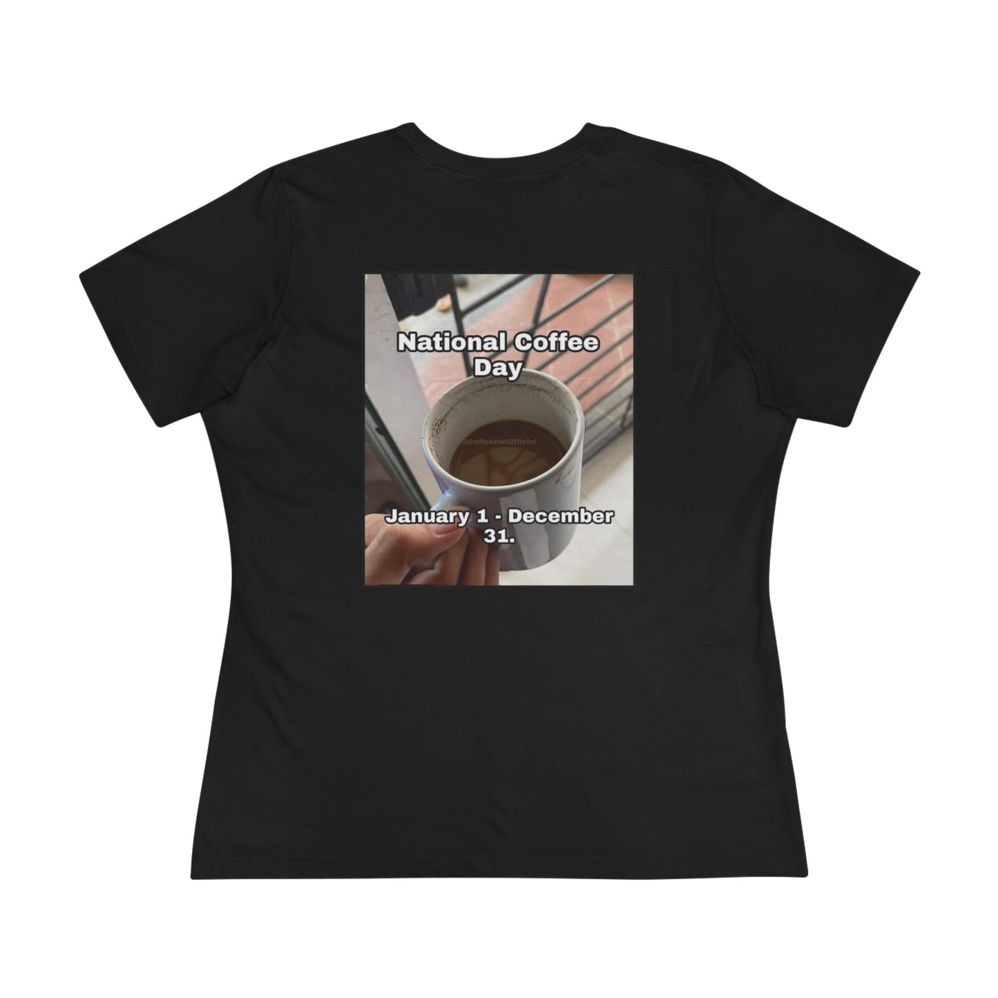 National Coffee Day Women's Short Sleeve Crewneck Tee