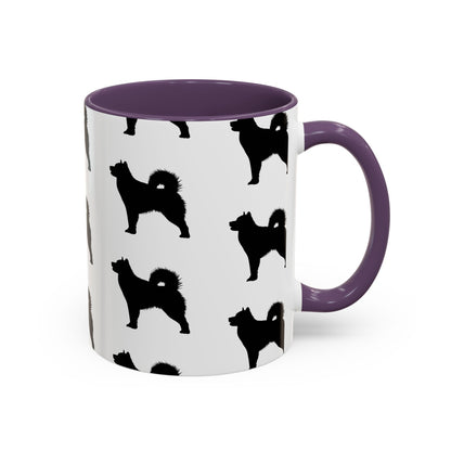 Malamute Silhouette 2-Tone Coffee Mug