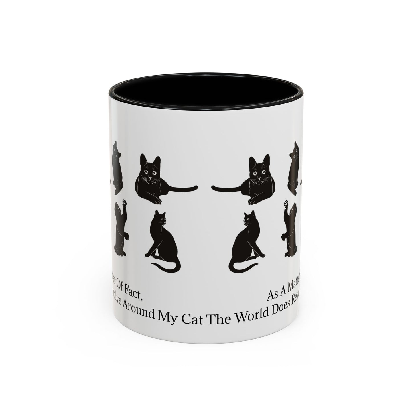 Matter Of Fact Cat 2-Tone Coffee Mug