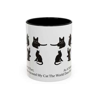 Matter Of Fact Cat 2-Tone Coffee Mug