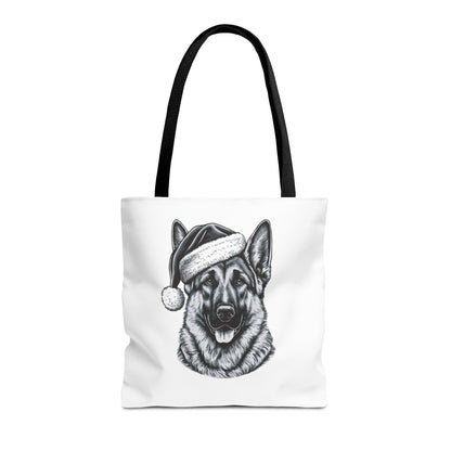Santa Paws German Shepherd Tote Bag