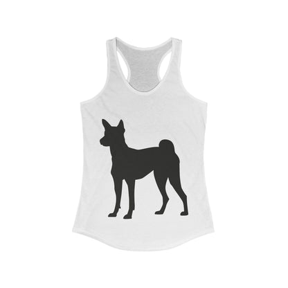 Basenji Silhouette Women's Racerback Tank