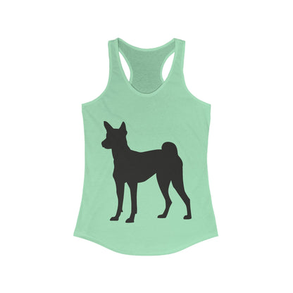 Basenji Silhouette Women's Racerback Tank