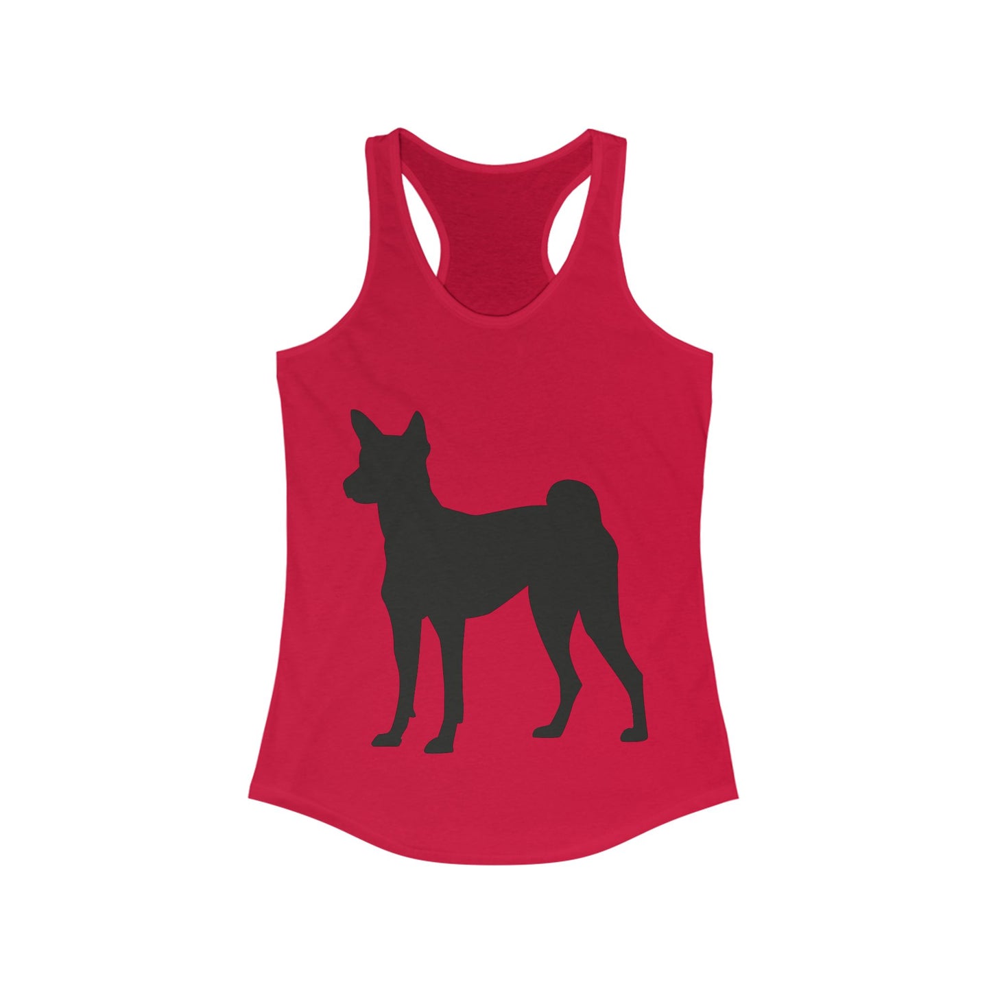 Basenji Silhouette Women's Racerback Tank