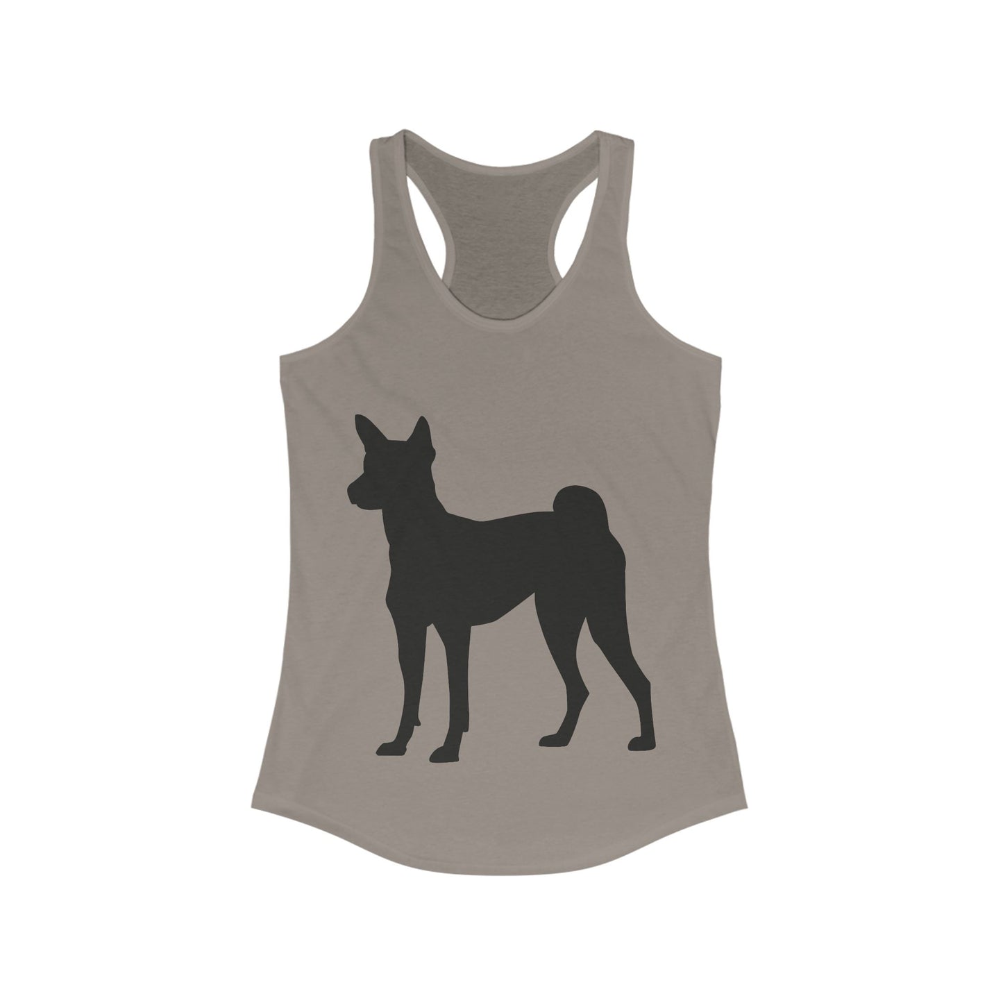 Basenji Silhouette Women's Racerback Tank