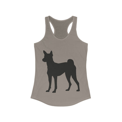 Basenji Silhouette Women's Racerback Tank