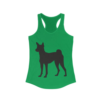 Basenji Silhouette Women's Racerback Tank