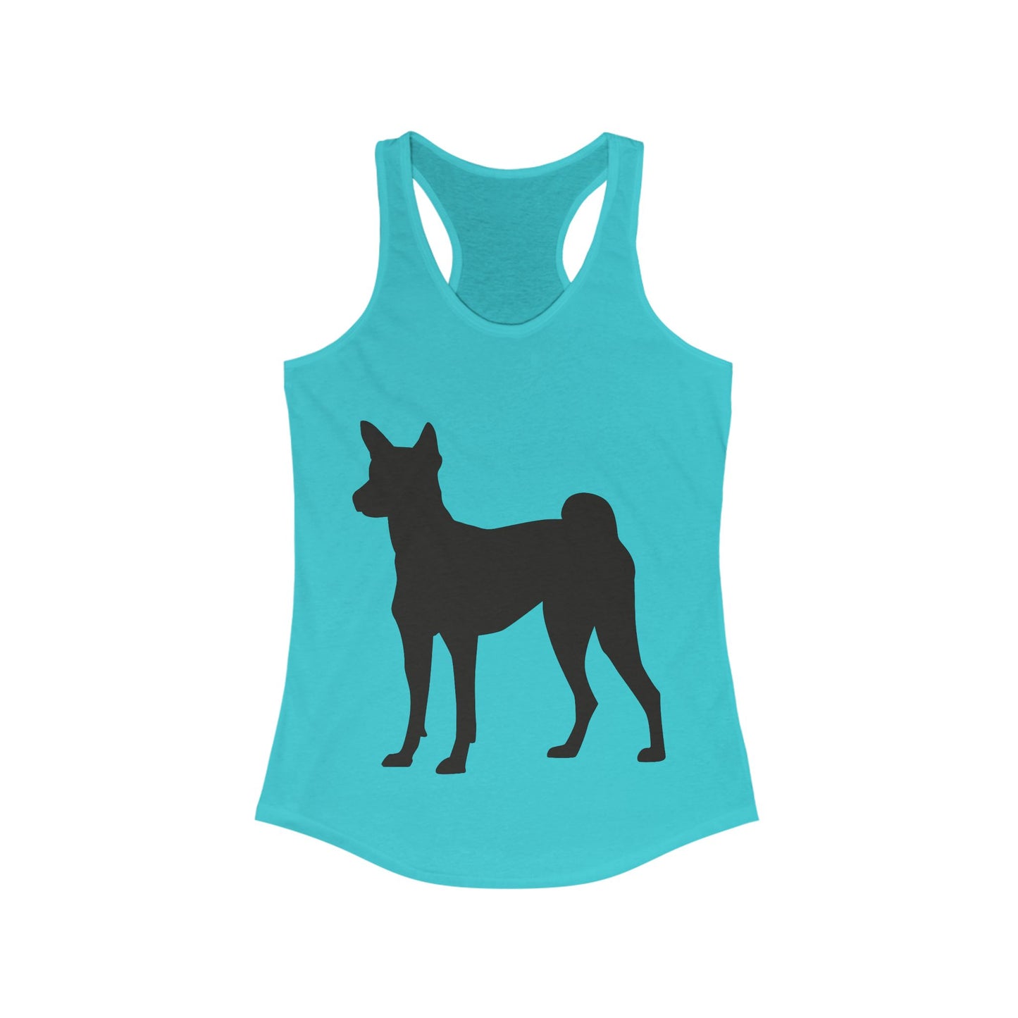 Basenji Silhouette Women's Racerback Tank