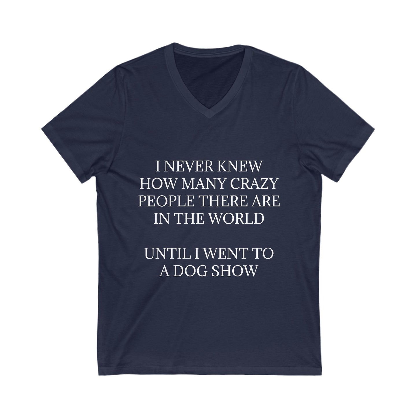 Never Knew Unisex Short Sleeve V-Neck Tee