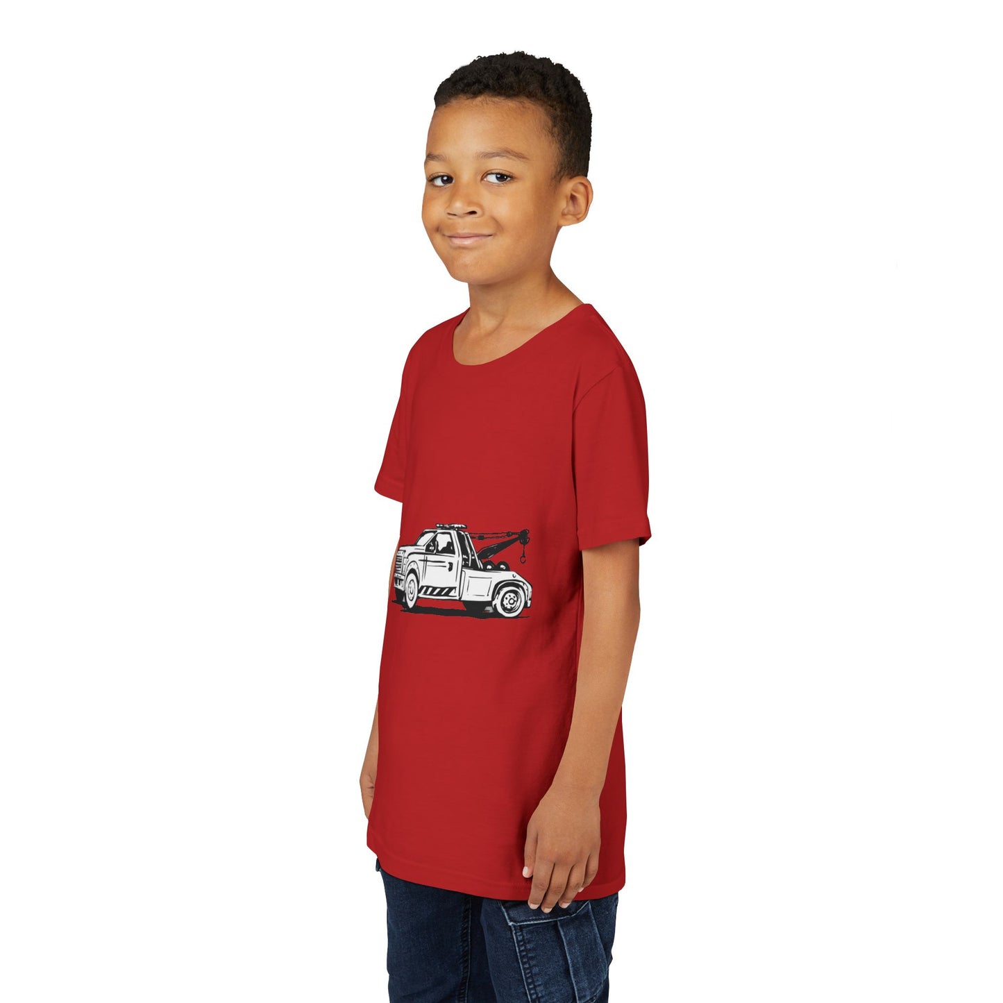 Wheel Lift Tow Truck Youth Unisex Short Sleeve Crewneck Tee